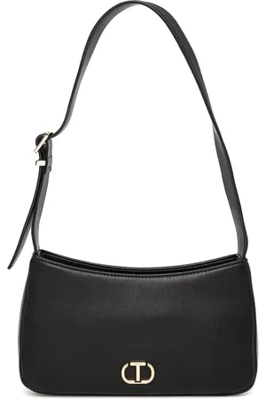 Twin-Set Bolsa de hombro con placa del logo
