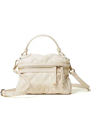 Twin-Set Tote capitonada con placa del logo