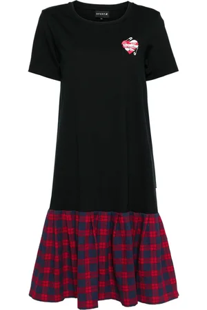 AGNÈS B. Vestido con logo estampado