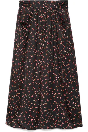 AGNÈS B. Falda con diseño drapeado y estampado gráfico