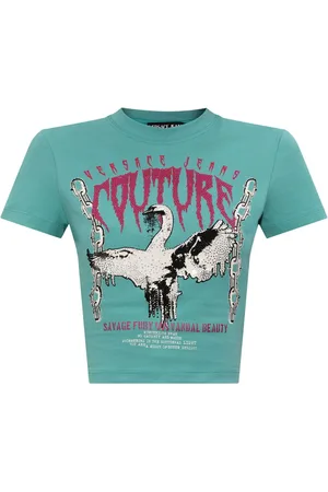 VERSACE Playera Swan Chain