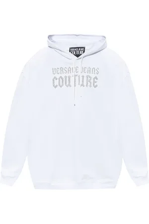 VERSACE Hoodie con logo de glitter