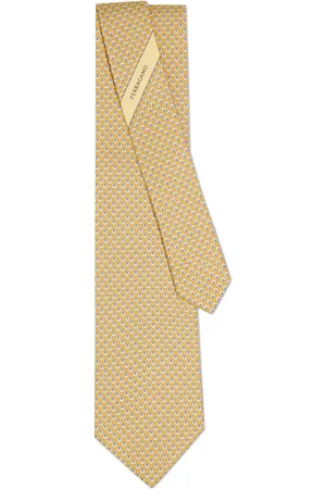 Salvatore Ferragamo Corbata con búhos estampados