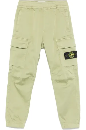 Stone Island Pantalones con distintivo Compass