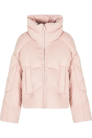Armani Exchange Chamarra capitonada con cuello de tortuga