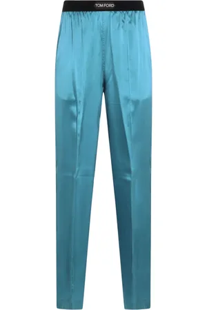 Tom Ford Pantalones rectos con acabado satinado