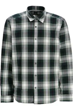 HUGO BOSS Camisa con cuadros estampados
