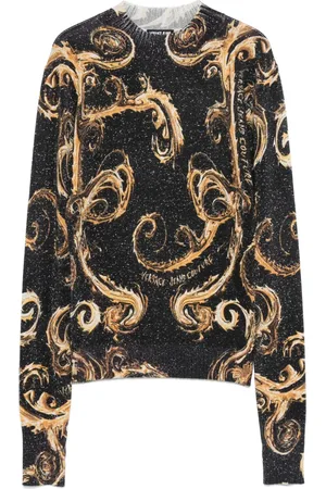 VERSACE Suéter con estampado Chromo Couture