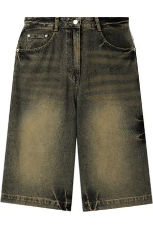 JUUN.J Shorts de mezclilla con efecto lavado