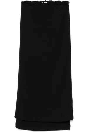 Jil Sander Falda midi a capas