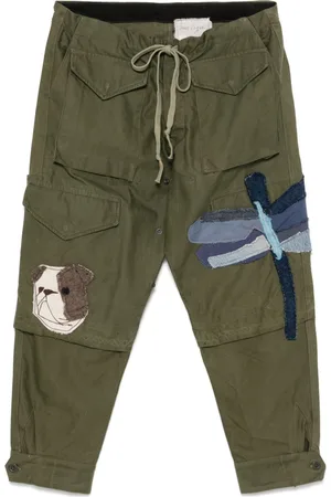 GREG LAUREN Pantalones cargo Scraps Army GL