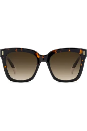 Missoni Lentes de sol con armazón cuadrada estilo carey