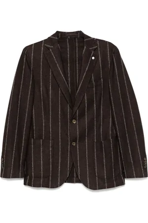 LUIGI BIANCHI MANTOVA Blazer con motivo de rayas
