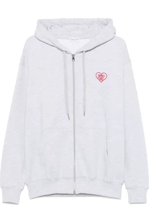 Family First Hoodie con corazón y cierre