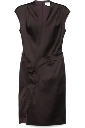 GENNY Vestido midi de satén duchess