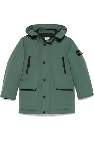 Stone Island Abrigo capitonado con capucha