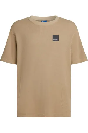 Karl Lagerfeld Playera de tejido gofrado