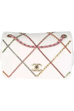 CHANEL Bolsa de hombro Entwined Chain Flap pequeña 2021