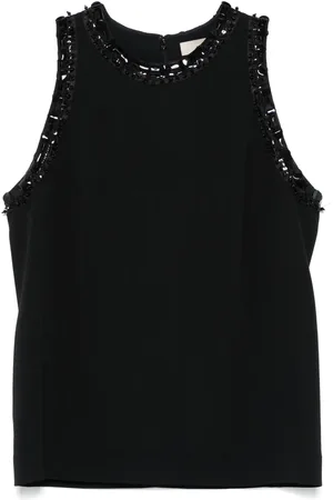 Elie saab Top con diseño bordado