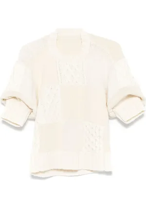 SACAI Suéter con mangas farol