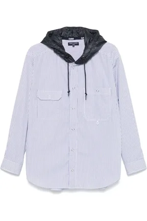 Comme des Garçons Camisa con rayas estampadas