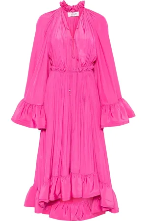 Lanvin Vestido midi con volantes