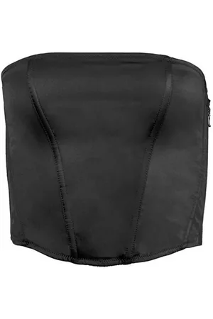FLEUR DU MAL Top de seda estilo corset