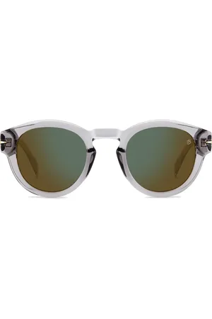 DB EYEWEAR BY DAVID BECKHAM Lentes de sol con armazón redonda y micas oscuras