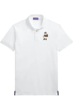 Ralph Lauren Playera tipo polo slim con motivo Polo Bear
