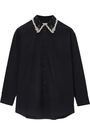 LEMAIRE Camisa con cuello bordado