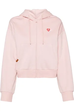 Chocoolate Hoodie corta con aplique de corazón