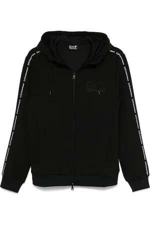 EA7 Hoodie con franja del logo