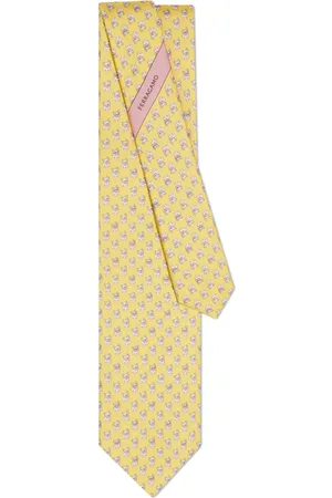 Salvatore Ferragamo Corbata con estampado de bulldog