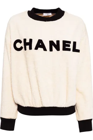 CHANEL Sudadera con parche del logo 1990-2000