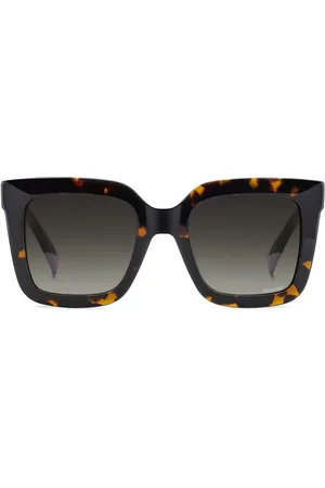 Missoni Lentes de sol con armazón cuadrada estilo carey