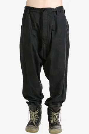 YOHJI YAMAMOTO Drop crotch trousers
