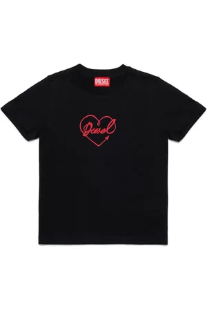 Diesel Playera con corazón estampado