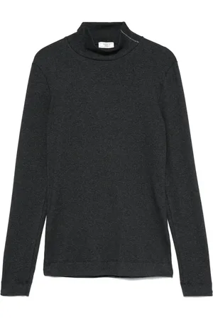 PESERICO SIGN Playera con ribete de mostacillas