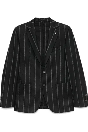 LUIGI BIANCHI MANTOVA Blazer con motivo de rayas