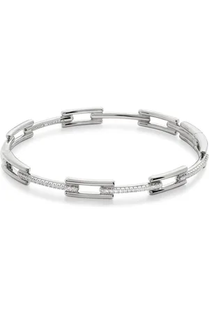 Monica Vinader Pulsera Signature Link con diamante