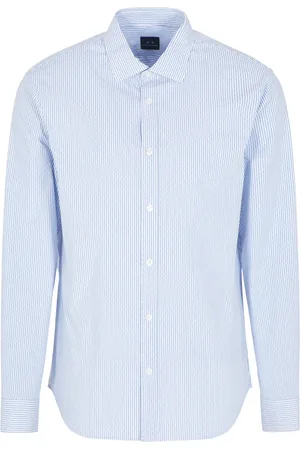 Armani Exchange Camisa con rayas estampadas