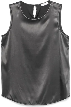 PESERICO SIGN Top satinado con detalle Punto Luce