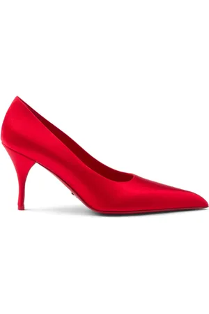 Prada Zapatillas satinada con tacón de 85mm