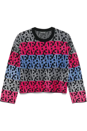 Emporio Armani Suéter con logo afelpado