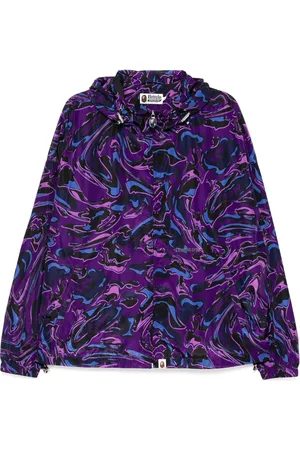 A Bathing Ape Chamarra con capucha y estampado militar