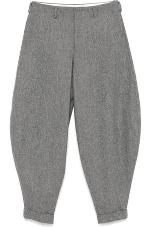 Comme des Garçons Pantalones con acabado de fieltro
