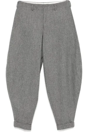 Comme des Garçons Pantalones con acabado de fieltro