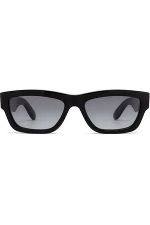 Alexander McQueen Lentes de sol con logo estampado