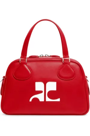 Courrèges Bolsa bowling Reedition de piel
