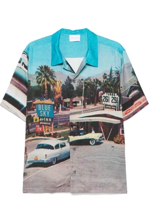 BLUE SKY INN Camisa Vintage Motel